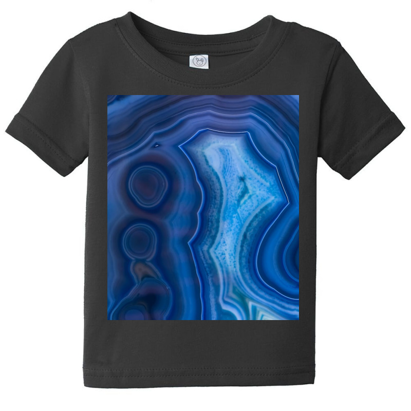 Deep Blue Lagoon Agate Canvas Baby Tee | Artistshot