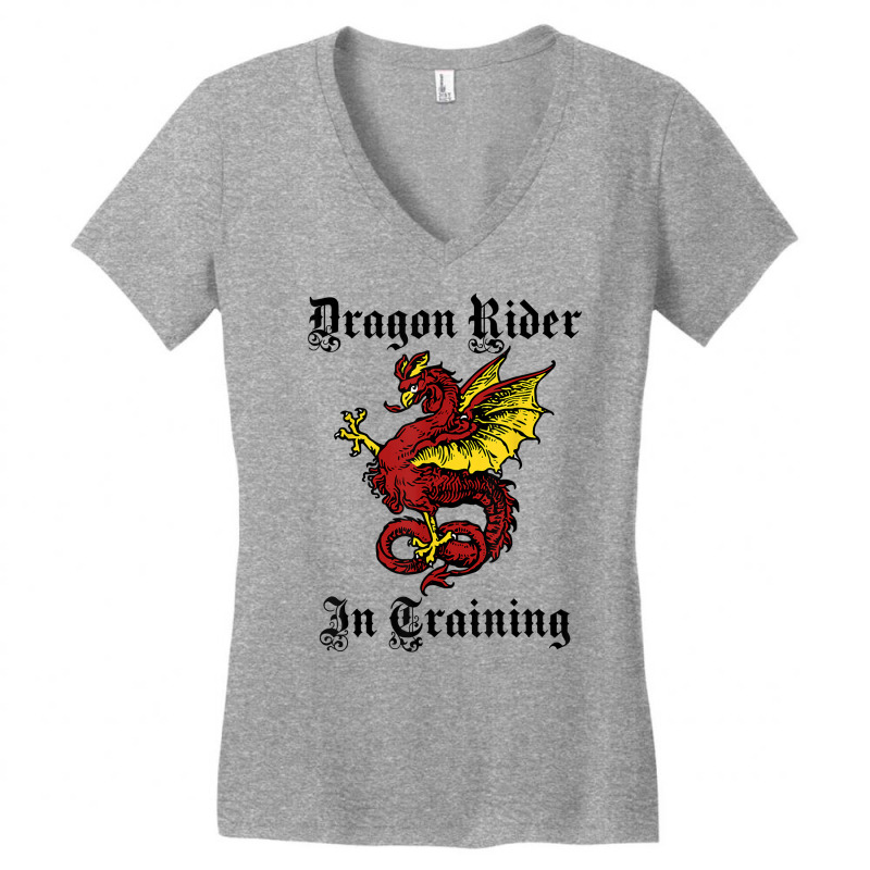 Renaissance Festival Dragon Rider In Training Shirt Women's V-Neck T-Shirt by lacourpnyaray3 | Artistshot