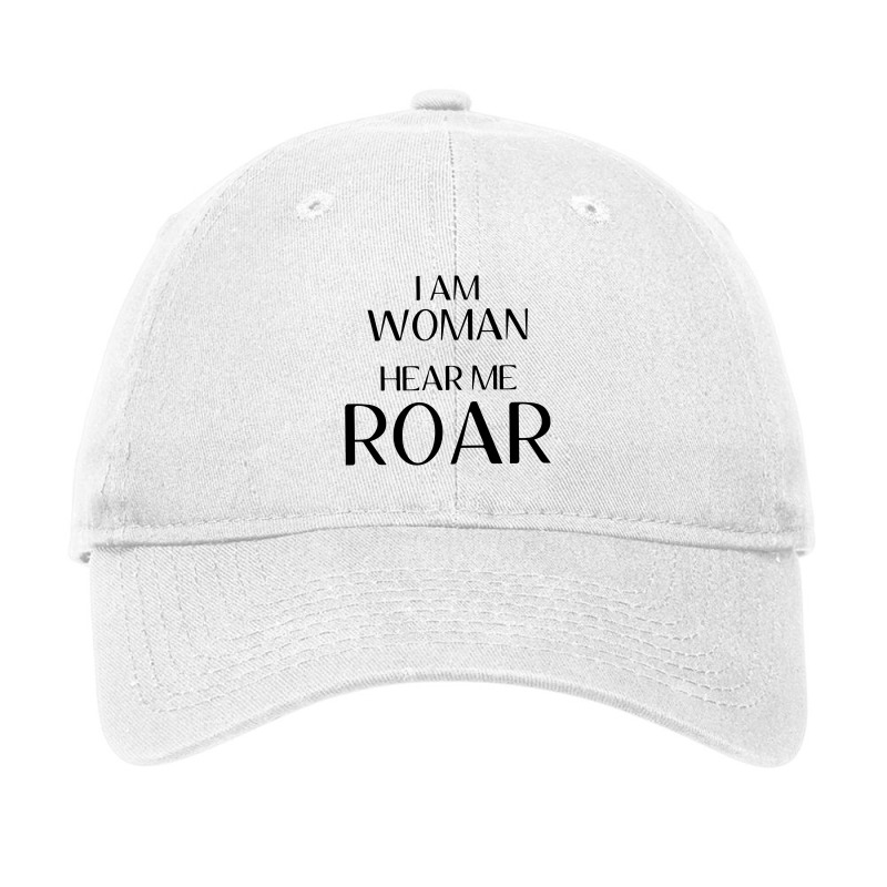 I Am Woman Hear Me Roar Adjustable Cap by liebegrafik | Artistshot