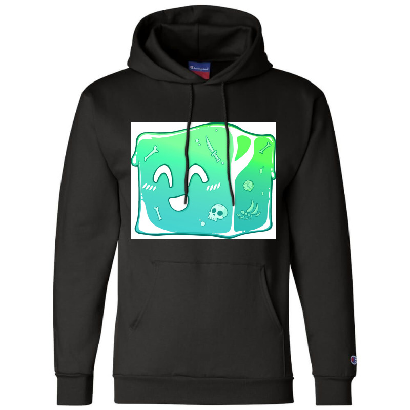 Giggly Gelatinous Cube  - Cute D&d Adventures Champion Hoodie | Artistshot