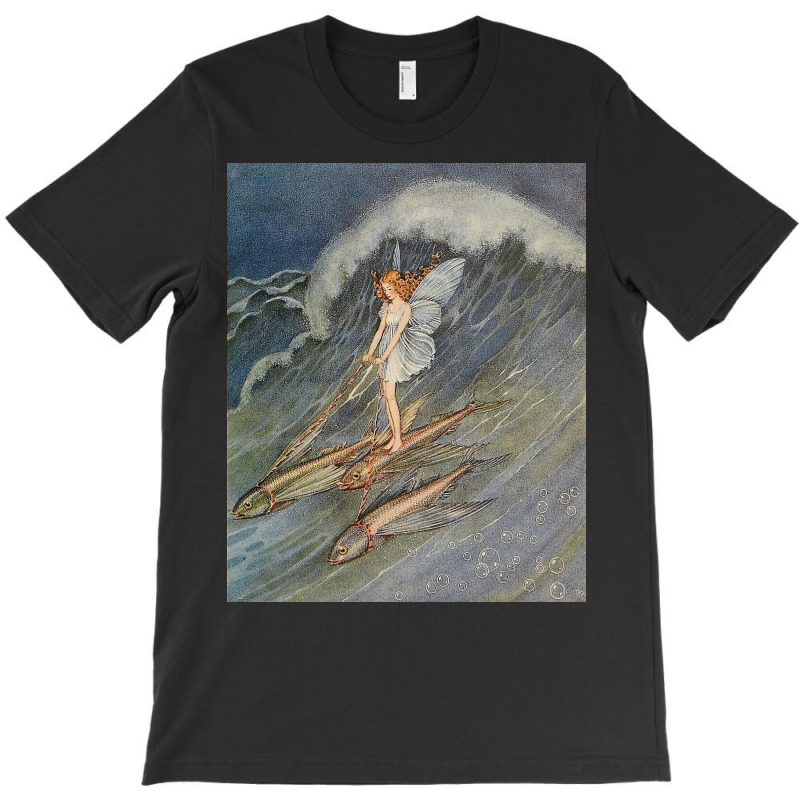 Flower Fairy On A Wave T-shirt | Artistshot