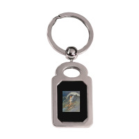 Flower Fairy On A Wave Silver Rectangle Keychain | Artistshot