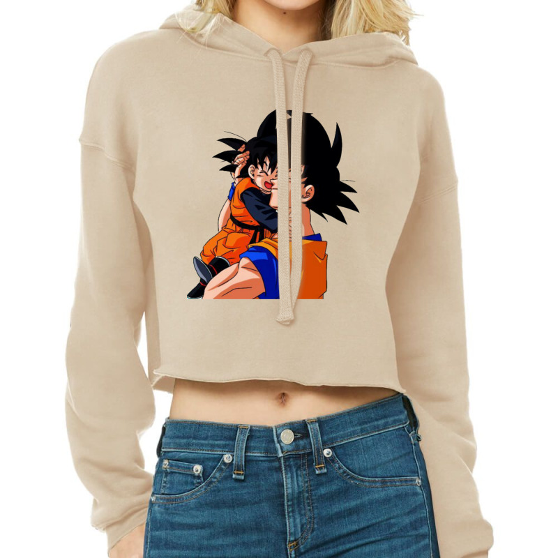 Goku And Goten Cropped Hoodie by Ha Thu | Artistshot