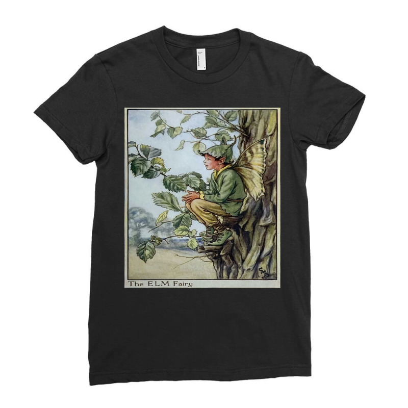 Cicely Mary Barker Elm Fairy Ladies Fitted T-Shirt by Sarah S | Artistshot