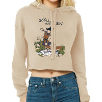 Goku And Krillin Cropped Hoodie | Artistshot