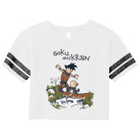 Goku And Krillin Scorecard Crop Tee | Artistshot