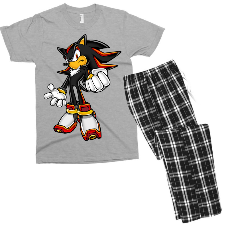 Classic Black Hedgehog Men's T-shirt Pajama Set | Artistshot