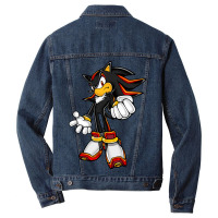 Classic Black Hedgehog Men Denim Jacket | Artistshot