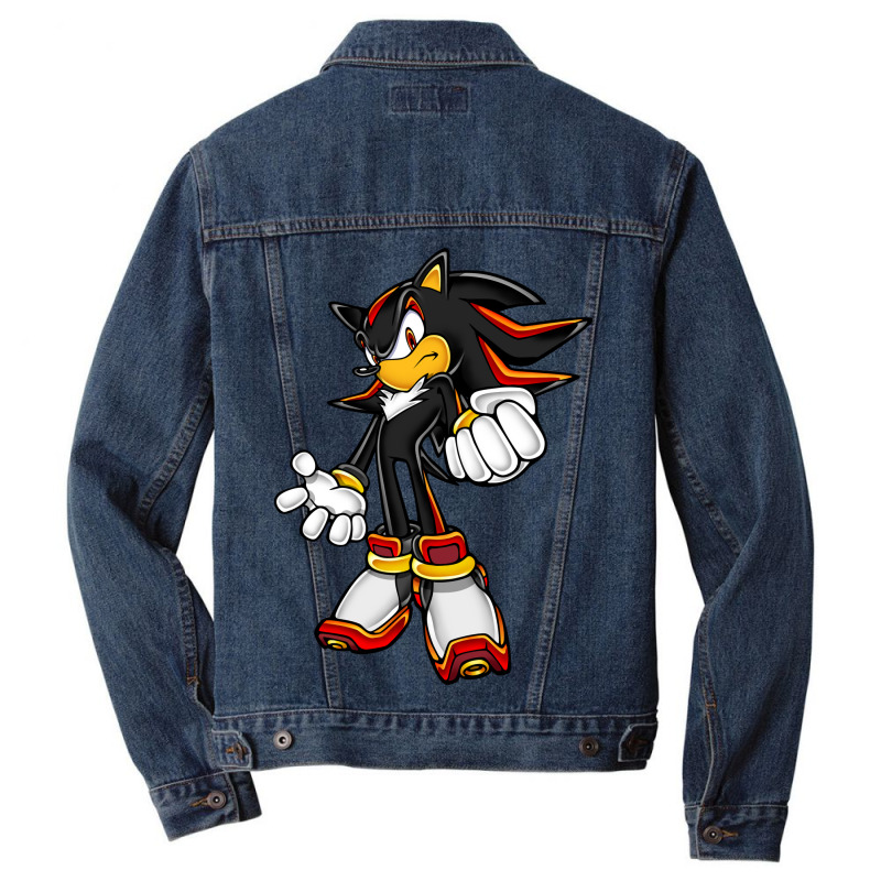 Classic Black Hedgehog Men Denim Jacket | Artistshot