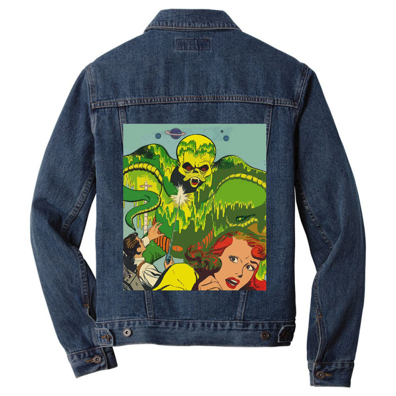 Retro Vintage Robotic Mens My Favorite Men Denim Jacket | Artistshot