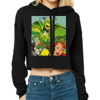 Retro Vintage Robotic Mens My Favorite Cropped Hoodie | Artistshot