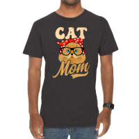 Bandana Cat Mom Design Persian Cat Art Character Vintage T-shirt | Artistshot