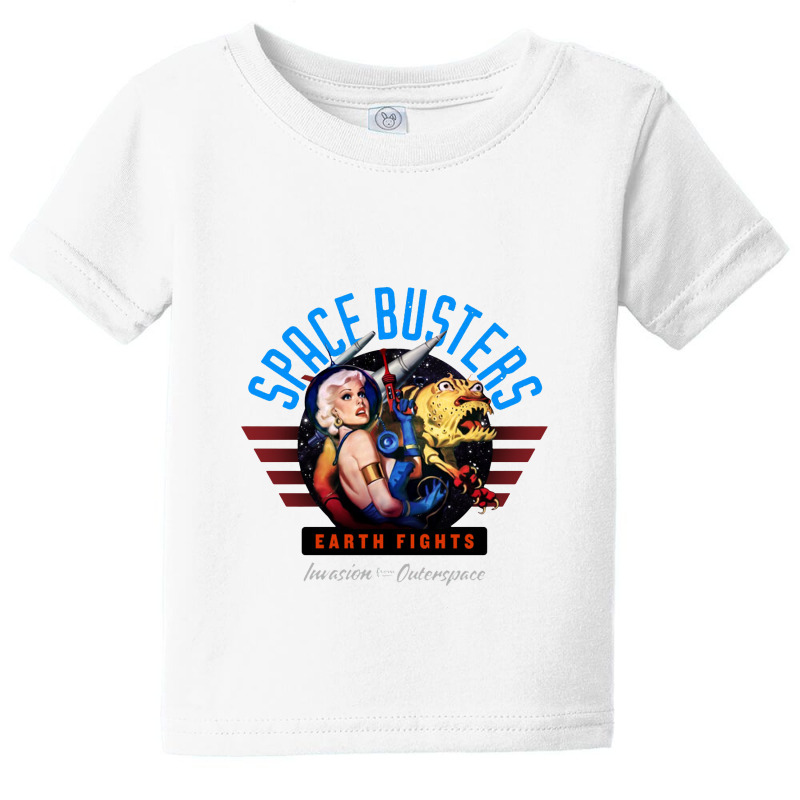 Spacebusters, Space Invaders Baby Tee by hydrant-podcast | Artistshot