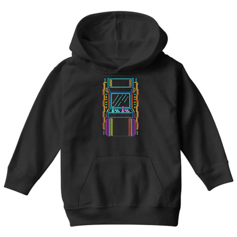 Arcade Video Games Machine Gamer Gaming 80's Retro Vintage T Shirt Youth Hoodie | Artistshot