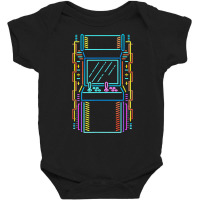 Arcade Video Games Machine Gamer Gaming 80's Retro Vintage T Shirt Baby Bodysuit | Artistshot