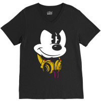 Mouse Headphones V-neck Tee | Artistshot