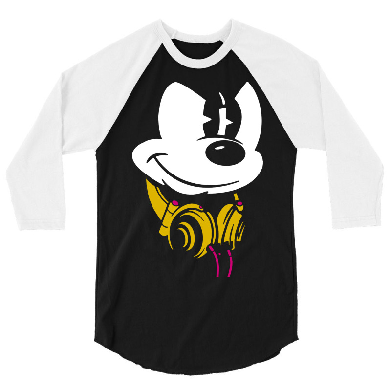 Mouse Headphones 3/4 Sleeve Shirt by AllStar | Artistshot