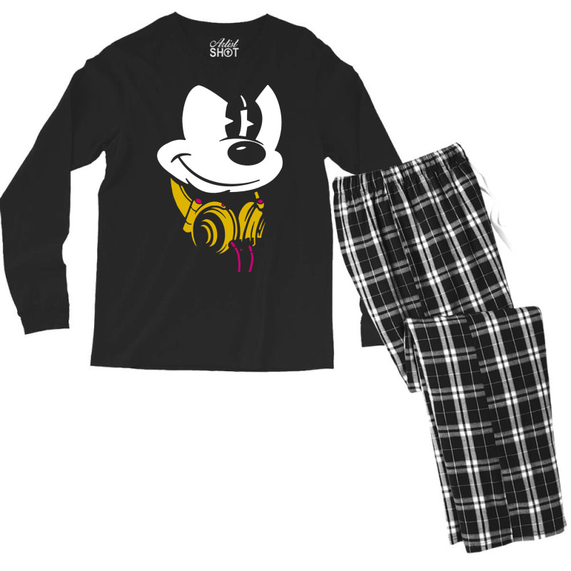 Mouse Headphones Men's Long Sleeve Pajama Set by AllStar | Artistshot