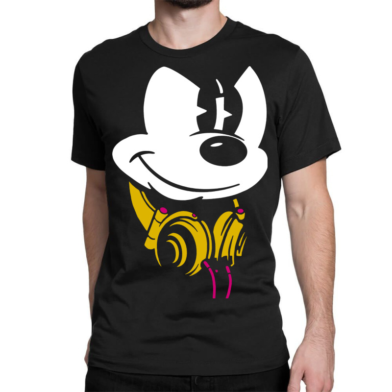 Mouse Headphones Classic T-shirt by AllStar | Artistshot