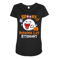 Boo Halloween Costume Spooky Parking Lot Attendant T Shirt Maternity Scoop Neck T-shirt | Artistshot