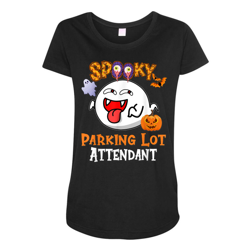 Boo Halloween Costume Spooky Parking Lot Attendant T Shirt Maternity Scoop Neck T-shirt by riogasehzilahiy | Artistshot