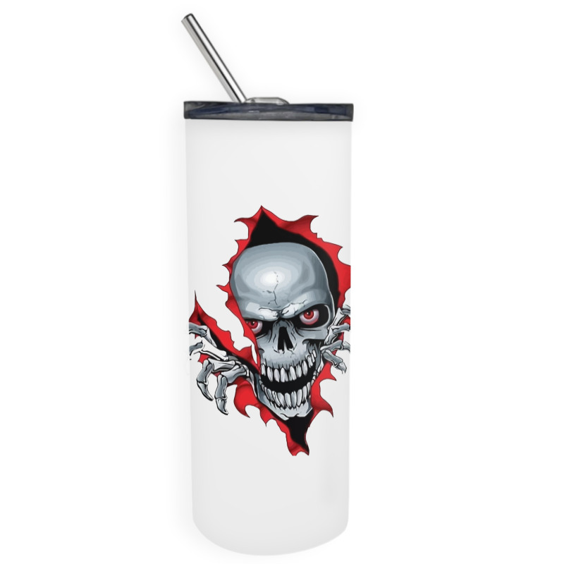 Skull Skinny Tumbler | Artistshot