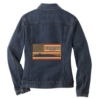 Uss Abraham Lincoln Ssbn 602 Nuclear Ballistic Missile Submarine Vinta Ladies Denim Jacket | Artistshot