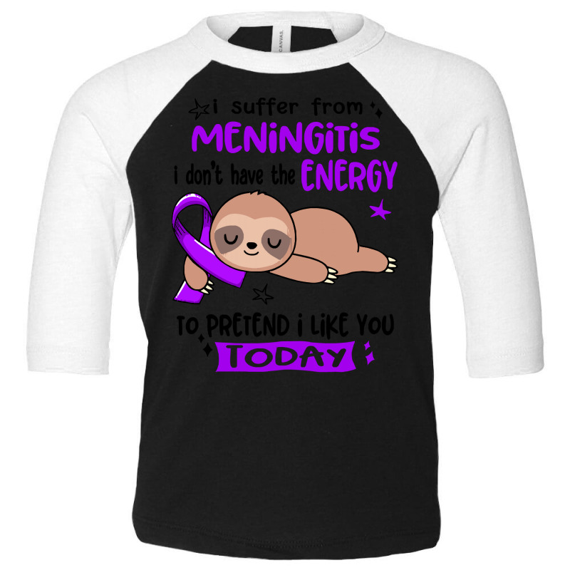 Meningitis Awareness T  Shirt3168 Toddler 3/4 Sleeve Tee by ubiquitousboozer | Artistshot