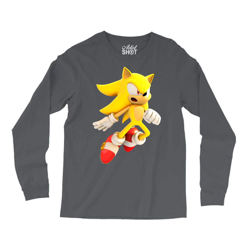 Yellow Hedgehog Jumps Aside Long Sleeve Shirts | Artistshot