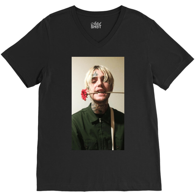 Lilpeep Bite The Flower V-neck Tee | Artistshot