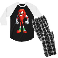 Super Red Hedgehog Men's 3/4 Sleeve Pajama Set | Artistshot