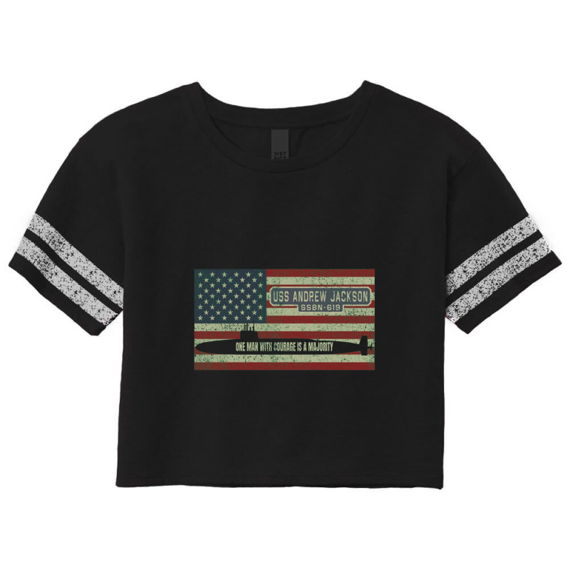 Uss Andrew Jackson Ssbn 619 Nuclear Ballistic Missile Submarine Scorecard Crop Tee by naeshastores | Artistshot