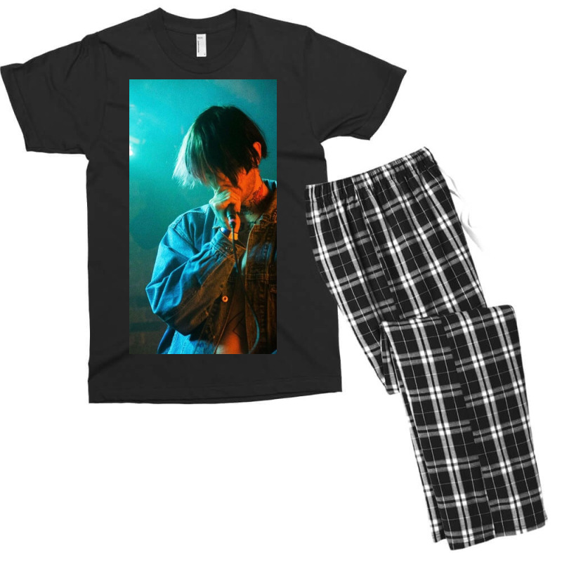 Lilpeep Covered Bangs Men's T-shirt Pajama Set | Artistshot