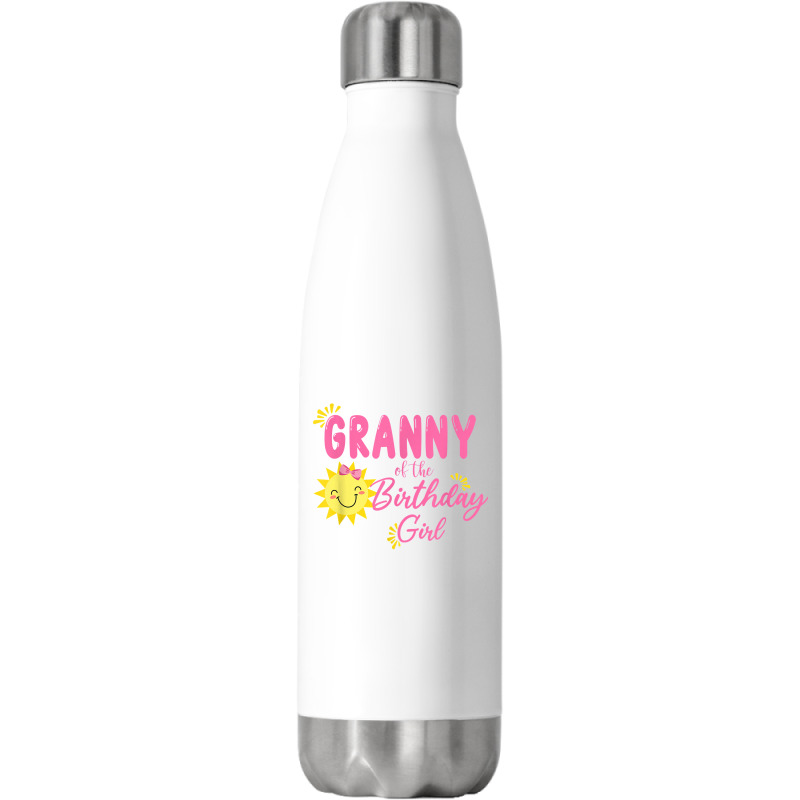 Granny Of Sunshine 1st Birthday Sunshine Girl Birthday T Shirt Stainless Steel Water Bottle | Artistshot