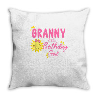 Granny Of Sunshine 1st Birthday Sunshine Girl Birthday T Shirt Throw Pillow | Artistshot