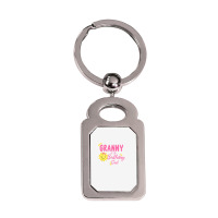 Granny Of Sunshine 1st Birthday Sunshine Girl Birthday T Shirt Silver Rectangle Keychain | Artistshot