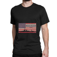 Uss Arkansas Bb 33 Battleship Vintage Usa Flag Gift Classic T-shirt | Artistshot