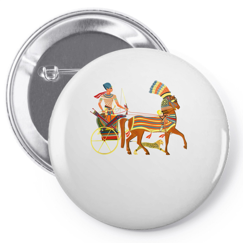 Ramesses Ii On An Egyptian Chariot T Shirt Pin-back Button | Artistshot