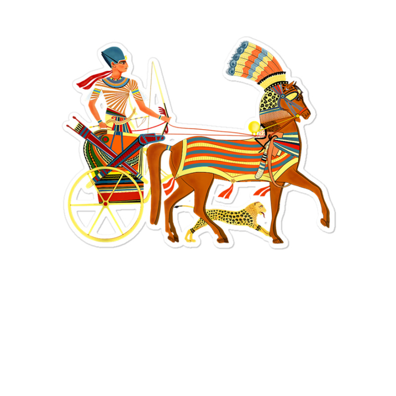 Ramesses Ii On An Egyptian Chariot T Shirt Sticker | Artistshot