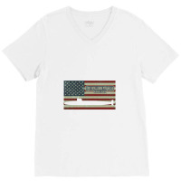 Uss Benjamin Franklin Ssbn 640 Fleet Ballistic Missile Submarine V-neck Tee | Artistshot