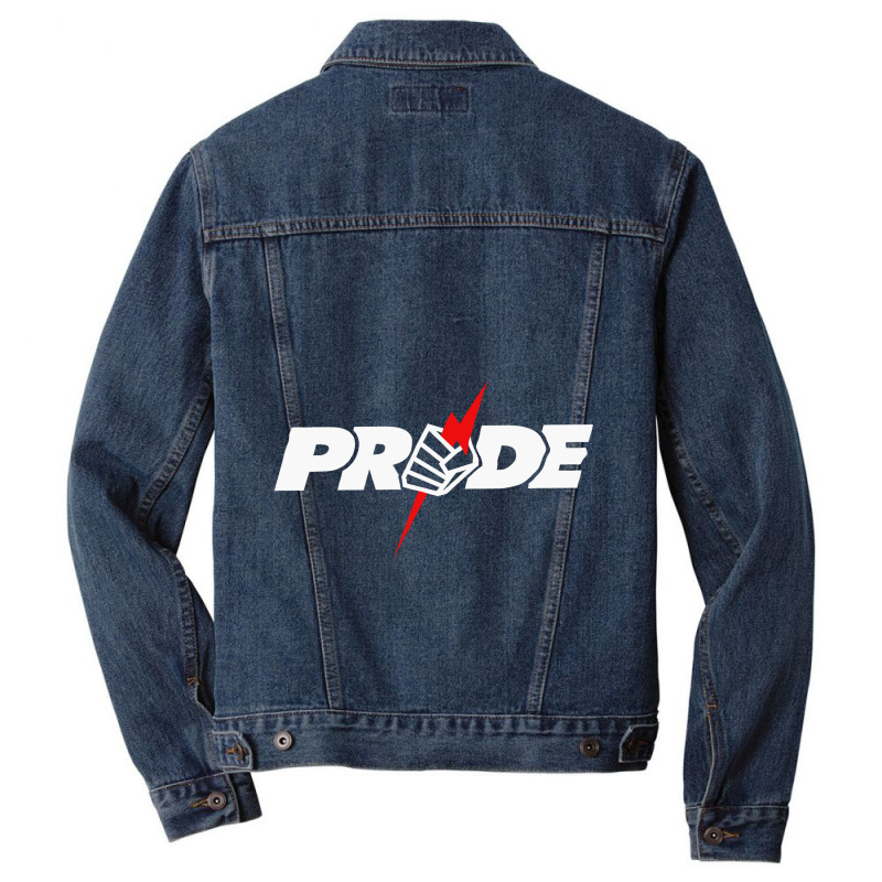 Pride Fighting Men Denim Jacket by Viscount Art | Artistshot