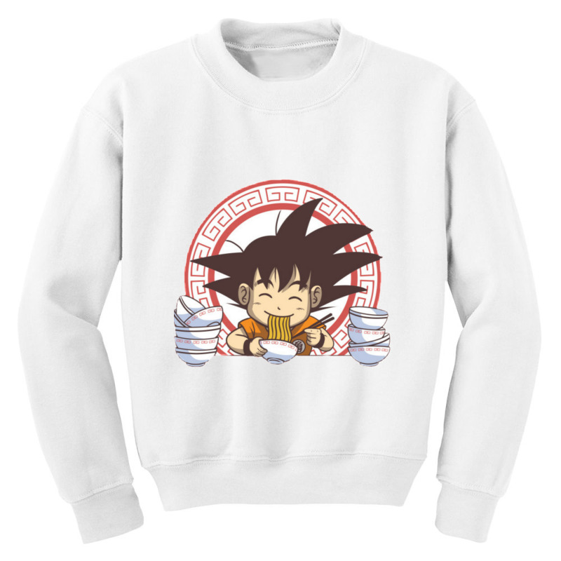 Little Goku Eating Noodles Youth Sweatshirt by Ha Thu | Artistshot