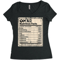 Omar Nutrition Facts Funny Name Humor Nickname Sarcasm T Shirt Women's Triblend Scoop T-shirt | Artistshot