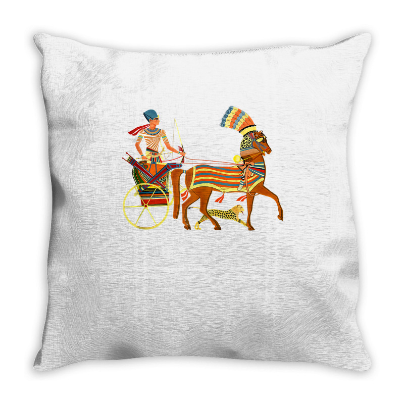 Ramesses Ii On An Egyptian Chariot Tank Top Throw Pillow | Artistshot