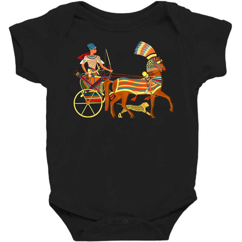 Ramesses Ii On An Egyptian Chariot T Shirt Baby Bodysuit | Artistshot