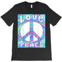 Peace Sign Love T Shirt 60s 70s Tie Die Hippie Costume Characters Vide T-shirt | Artistshot