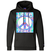 Peace Sign Love T Shirt 60s 70s Tie Die Hippie Costume Characters Vide Champion Hoodie | Artistshot