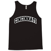 Cincinnati Ohio Varsity Style Vintage Red Tank Top Tank Top | Artistshot