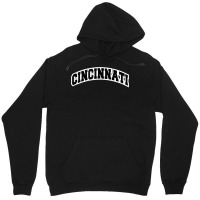 Cincinnati Ohio Varsity Style Vintage Red Tank Top Unisex Hoodie | Artistshot