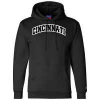 Cincinnati Ohio Varsity Style Vintage Red Tank Top Champion Hoodie | Artistshot